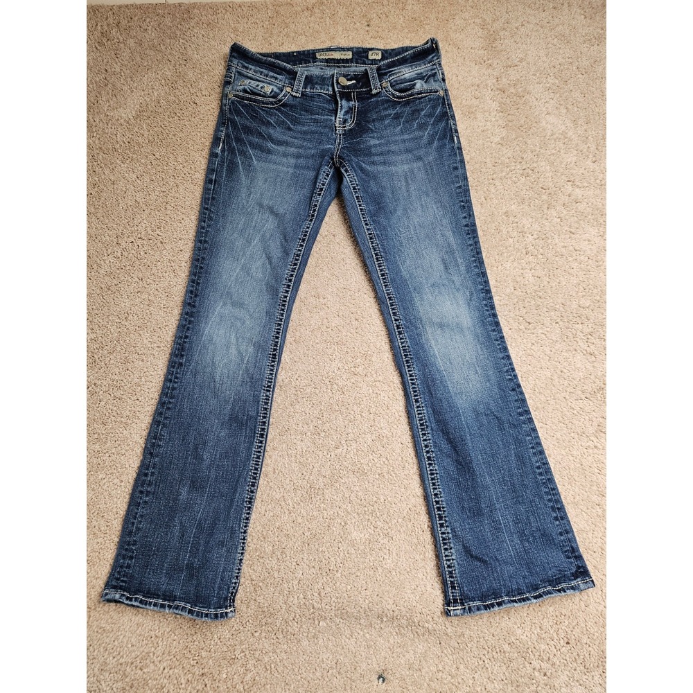 BKE Stella Bootcut Jeans Womens 27R Medium Wash Low Rise BKW1401R